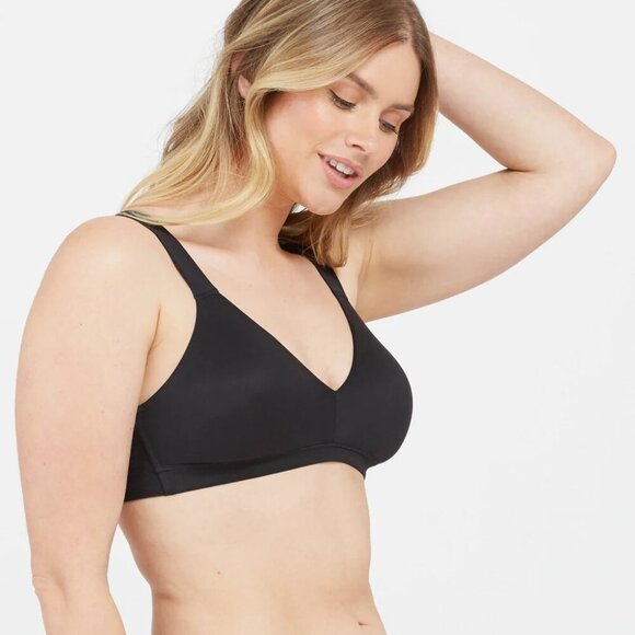 NWT SPANXsmooth Bra-llelujah! Lightly Lined Bralette Very Black Pull On Size S - Picture 1 of 16
